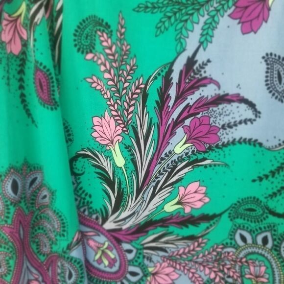 JACLYN SMITH FLORAL PAISLEY ELASTIC WAISTBAND SKIRT. SZ S. - Picture 7 of 12